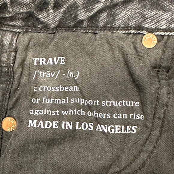 TRAVE‎ DENIM Lawson High Rise Button Fly Slim Straight Leg Jeans • 24 • grey - Picture 13 of 13